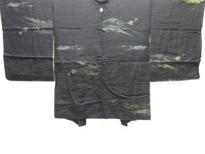 大正ロマン　抽象模様織出し一ツ紋羽織